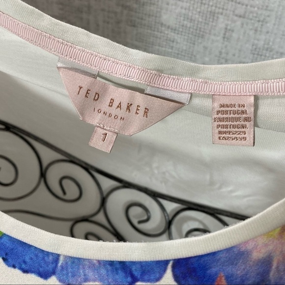 Ted Baker floral blouse size 1 - Picture 2 of 10